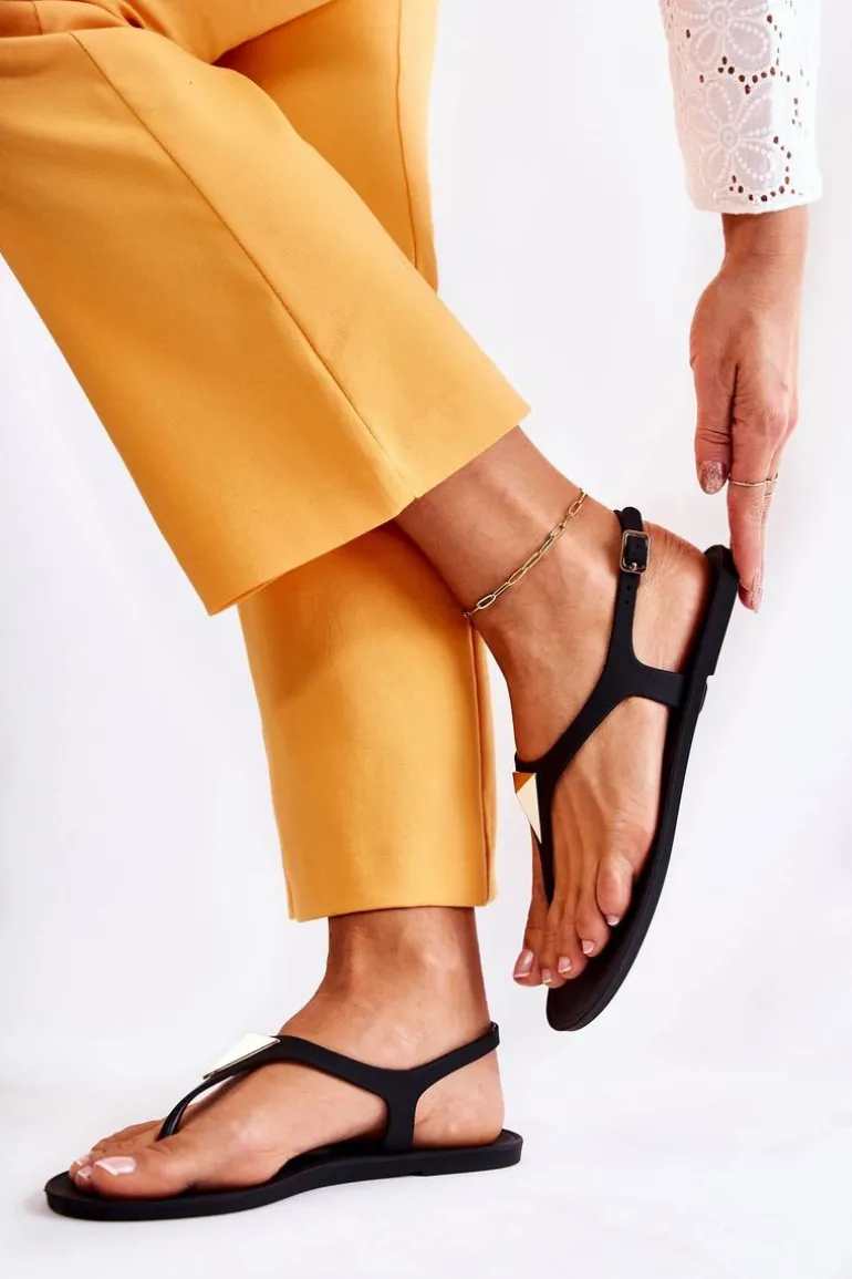 Damskie Sandałki Czarne Storm