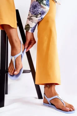 Damskie Sandałki Niebieskie Storm