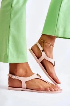 Damskie Sandałki Nude Sonner