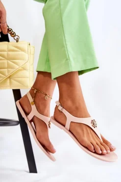 Damskie Sandałki Nude Sonner