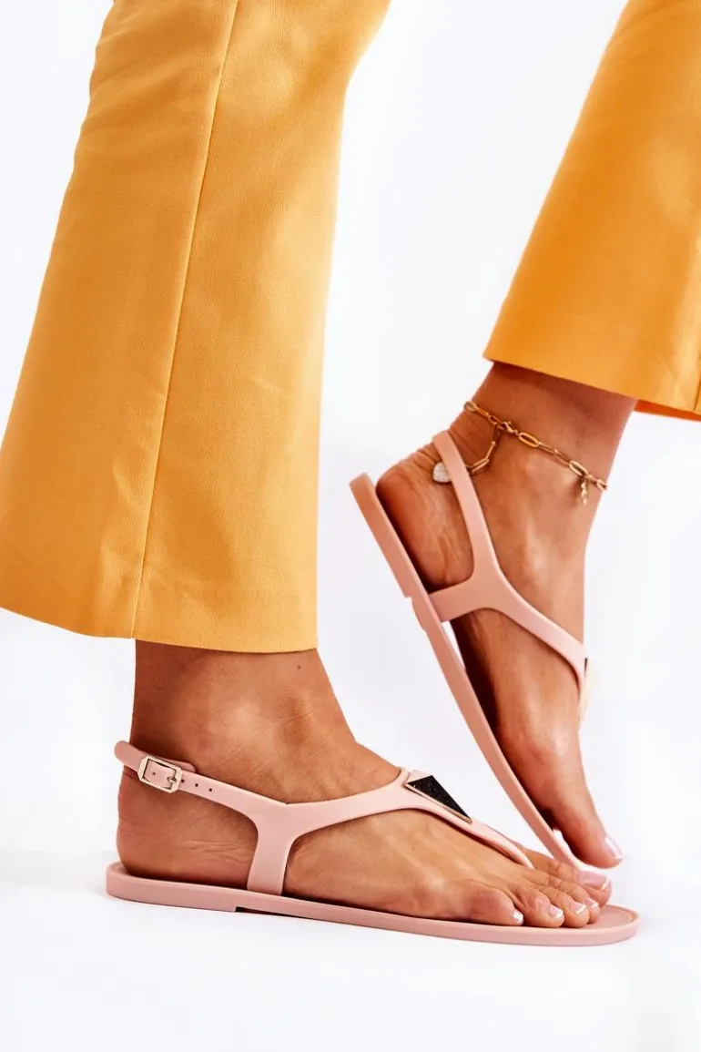 Damskie Sandałki Nude Storm