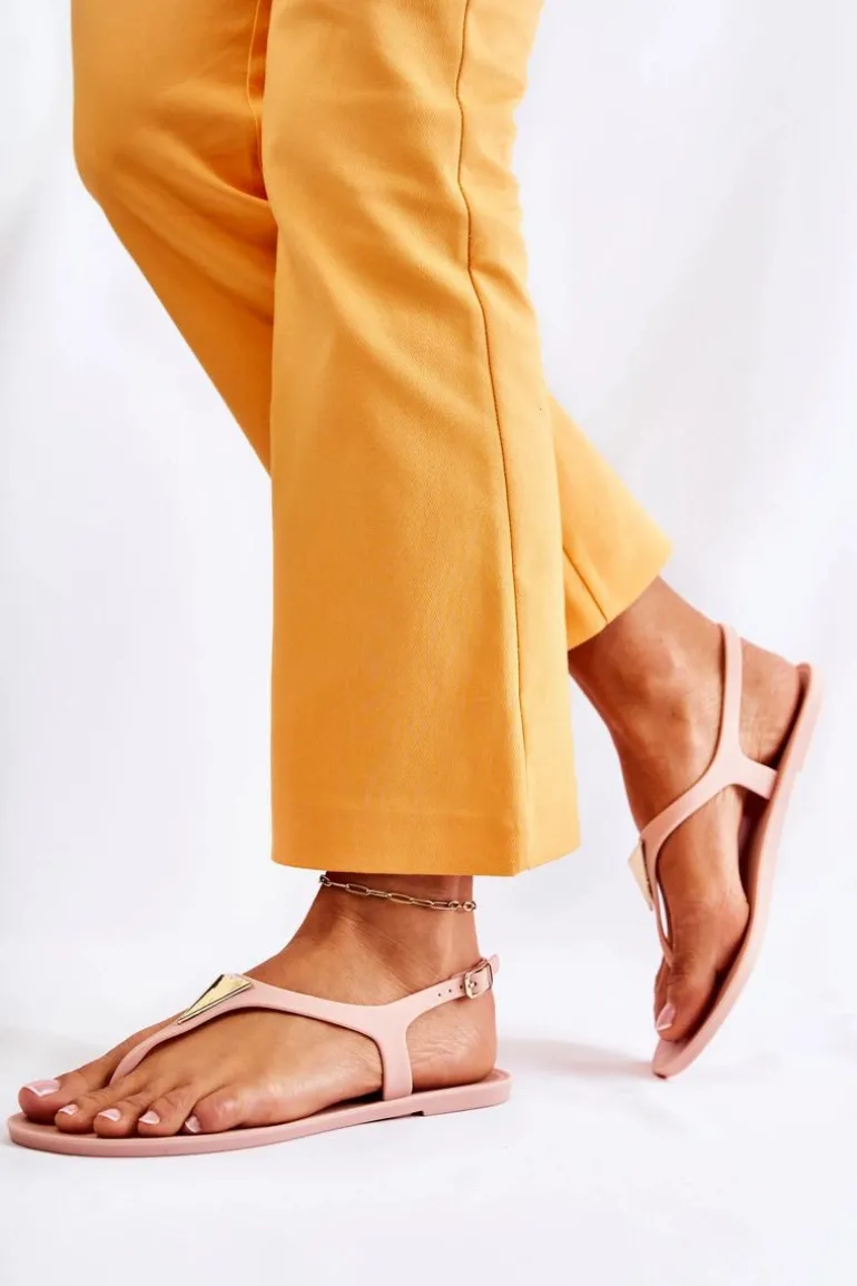 Damskie Sandałki Nude Storm