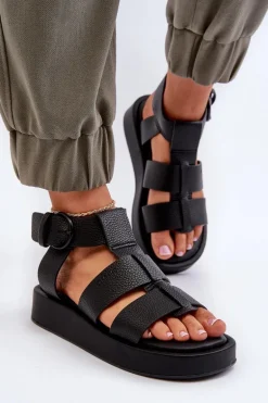 Damskie Sandały Big Star NN274071 Czarne