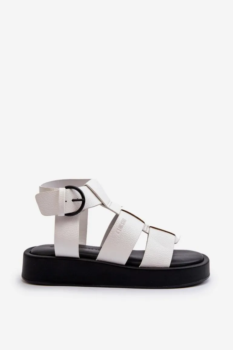 Damskie Sandały Big Star NN274072 Białe