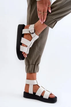 Damskie Sandały Big Star NN274072 Białe