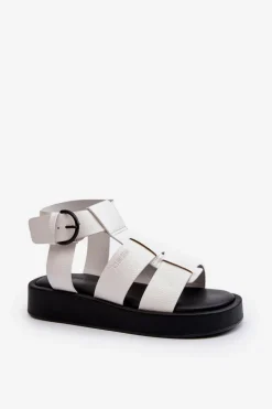 Damskie Sandały Big Star NN274072 Białe