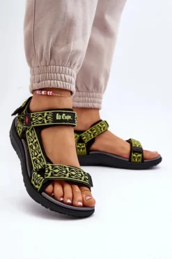 Damskie Sandały Lee Cooper LCW-24-34-2609 Limonkowe