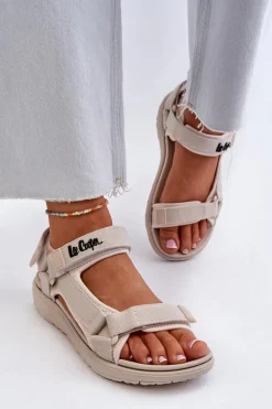 Damskie Sandały Lee Cooper LCW-24-34-2614 Beżowe