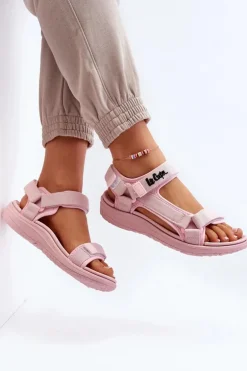 Damskie Sandały Lee Cooper LCW-24-34-2613 Różowe