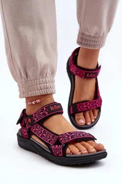 Damskie Sandały Lee Cooper LCW-24-34-2608 Fuksja