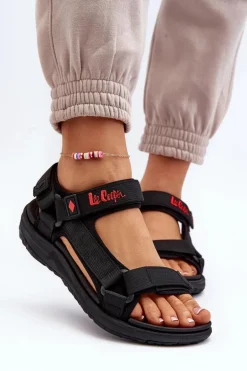 Damskie Sandały Lee Cooper LCW-24-34-2615 Czarne