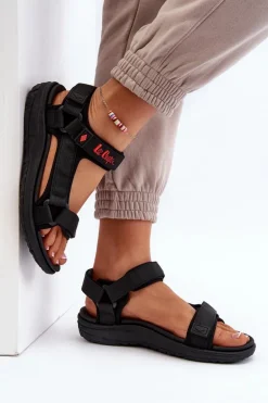 Damskie Sandały Lee Cooper LCW-24-34-2615 Czarne