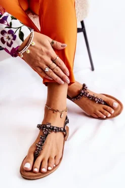 Damskie Sandały Na Lato Czarne Margery