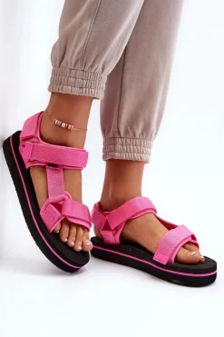Damskie Sandały Na Platformie Lee Cooper LCW-24-05-2750L Fuksja