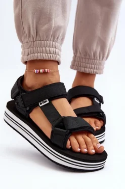 Damskie Sandały Na Platformie Lee Cooper LCW-24-05-2753 Czarne