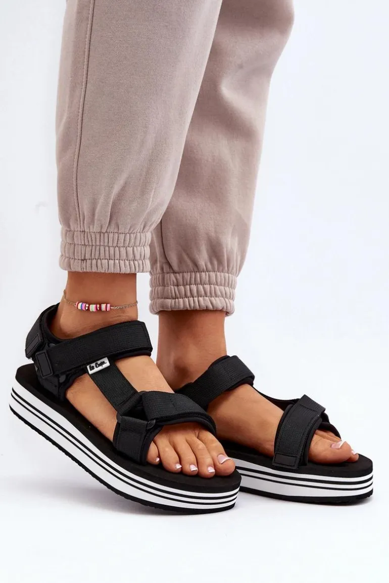 Damskie Sandały Na Platformie Lee Cooper LCW-24-05-2753 Czarne