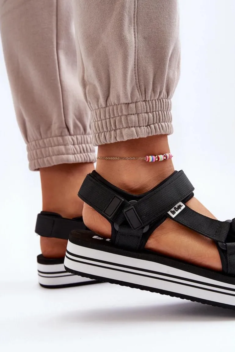 Damskie Sandały Na Platformie Lee Cooper LCW-24-05-2753 Czarne