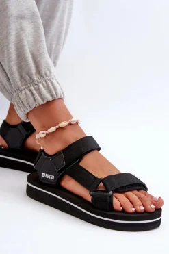 Damskie Sandały Na Platformie Big Star NN274A532 Czarne