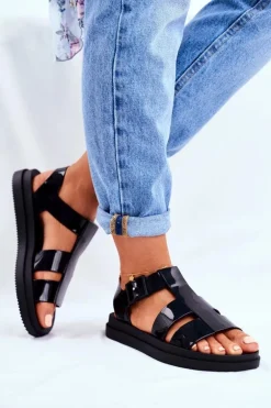 Damskie Sandały Pachnące Gumowe ZAXY Czarne FF285024