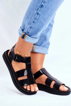 Damskie Sandały Pachnące Gumowe ZAXY Czarne FF285024