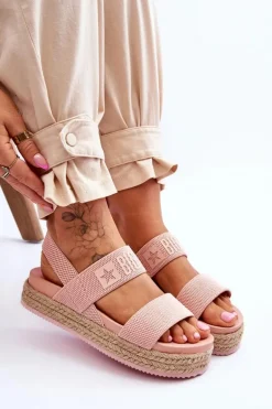 Damskie Sandały Wsuwane Big Star LL274859 Różowe