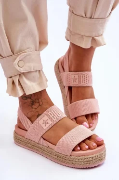 Damskie Sandały Wsuwane Big Star LL274859 Różowe