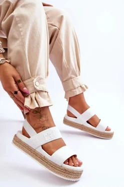 Damskie Sandały Wsuwane Big Star LL274857 Białe