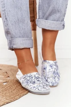 Damskie Skórzane Baleriny Maciejka Białe 01930-85