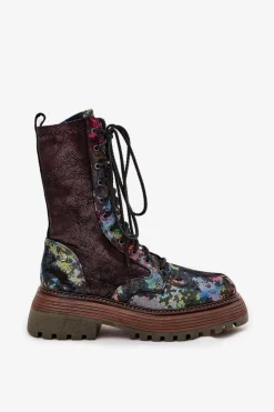 Damskie Skórzane Botki Workery Maciejka 06203-39 Multikolor