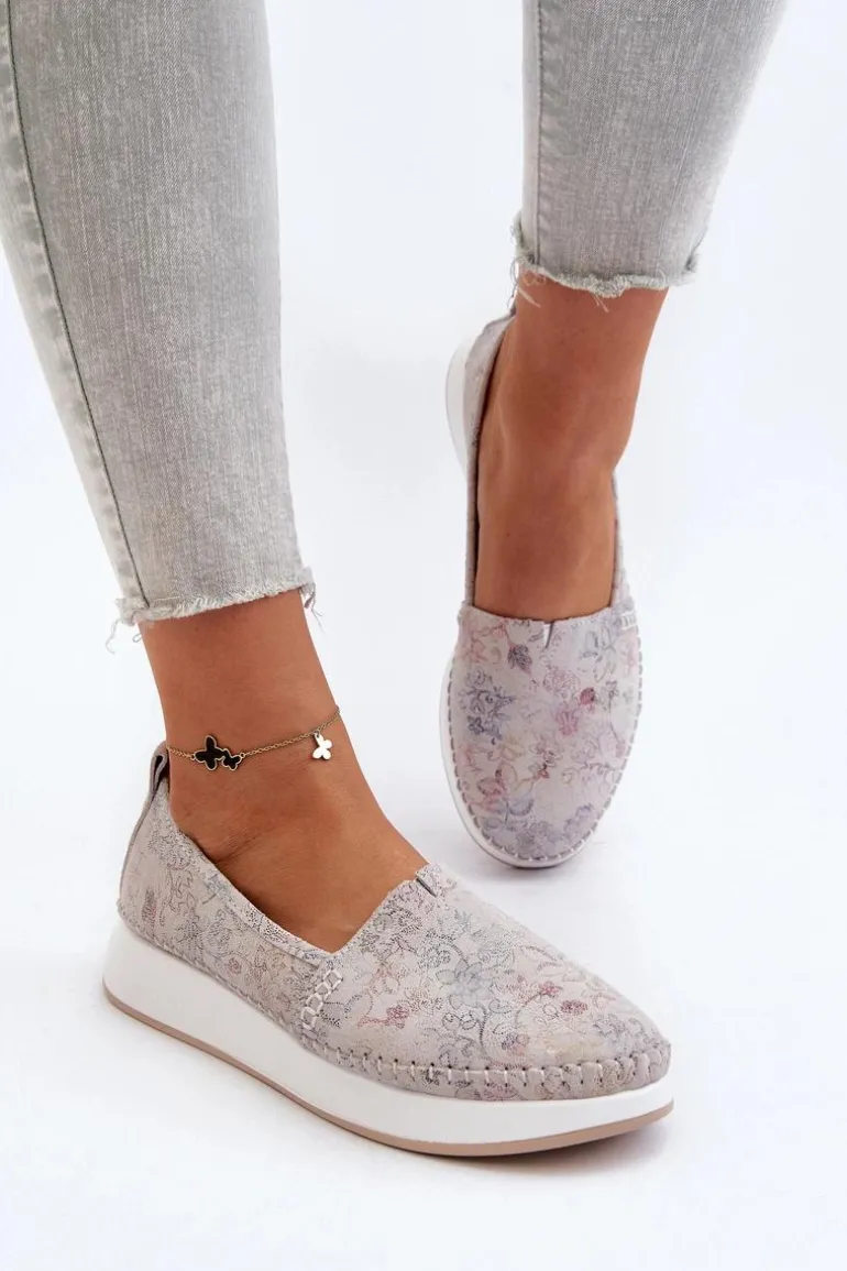 Damskie Skórzane Espadryle Na Platformie Multikolor Chorisa