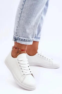 Damskie Skórzane Klasyczne Trampki Białe Unlimited