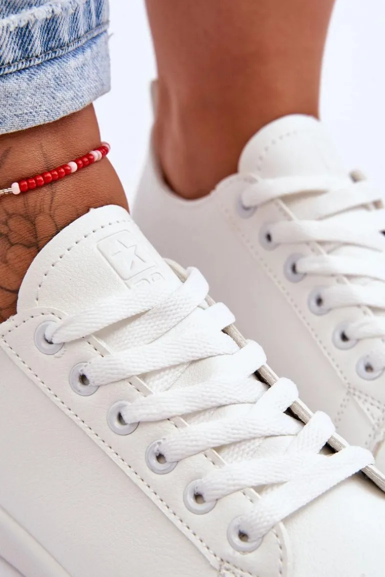 Damskie Skórzane Klasyczne Trampki Białe Unlimited