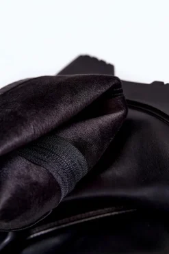 Damskie Skórzane Kozaki Na Platformie Czarne Aretha