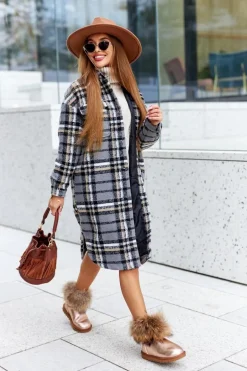 Damskie Skórzane Śniegowce Z Futerkiem Champagne Alexa