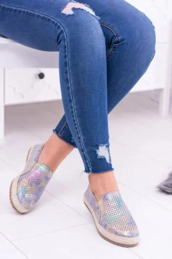 Damskie Skórzane Tenisówki Wsuwane Ingrid