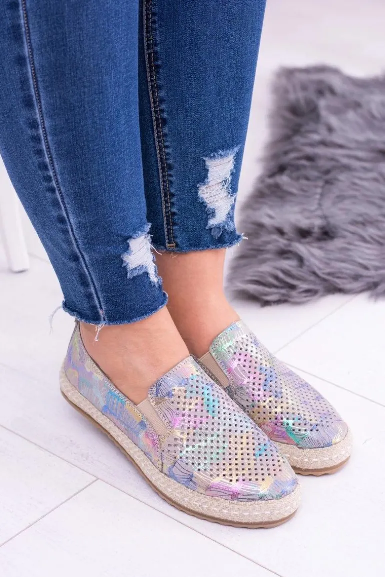 Damskie Skórzane Tenisówki Wsuwane Ingrid