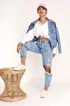 Damskie Skórzane Tenisówki Logowana Podeszwa Big Star GG274194 Białe