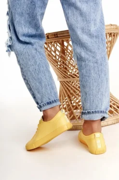 Damskie Skórzane Tenisówki BIG STAR HH274142 Żółte