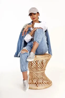 Damskie Skórzane Tenisówki BIG STAR HH274143 Srebrne