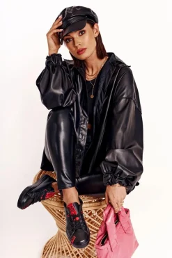 Damskie Skórzane Trampki BIG STAR EE274303 Czarne