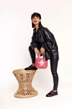 Damskie Skórzane Trampki BIG STAR EE274303 Czarne