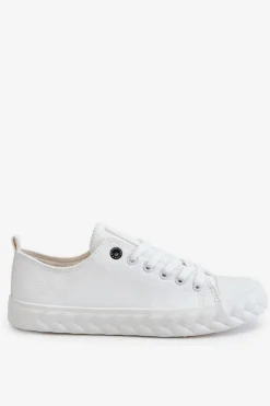 Damskie Skórzane Trampki Big Star LL274403 Białe