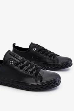 Damskie Skórzane Trampki Big Star LL274402 Czarne