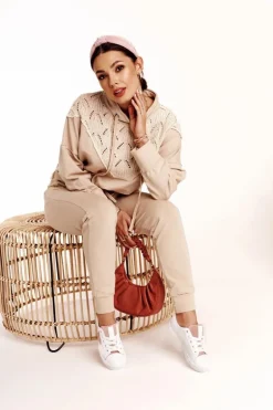 Damskie Skórzane Trampki Z Gwiazdą BIG STAR DD274691 Biało-Różowe