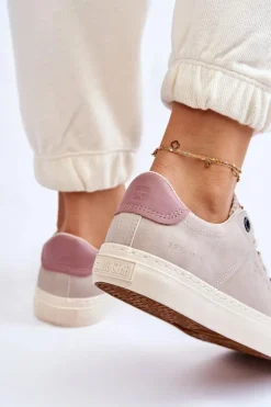 Damskie Sneakersy Big Star LL274399 Beżowe