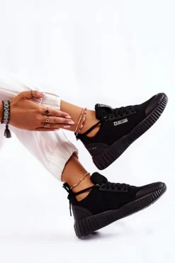 Damskie Sneakersy Big Star KK274063 Czarne