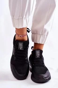 Damskie Sneakersy Big Star KK274063 Czarne