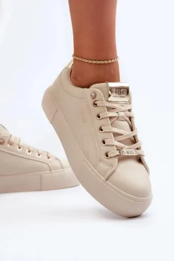 Damskie Sneakersy Big Star NN274210 Beżowe