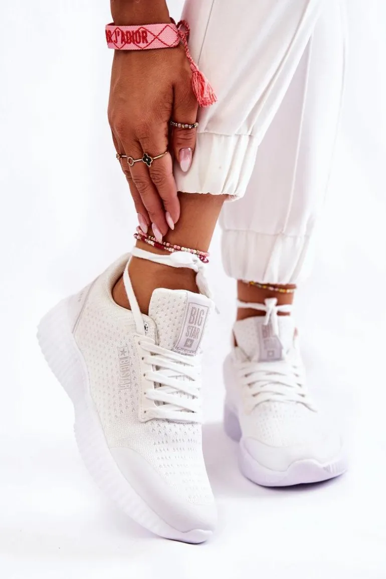 Damskie Sneakersy Big Star KK274062 Białe