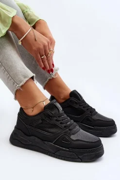 Damskie Sneakersy Big Star NN274666 Czarne